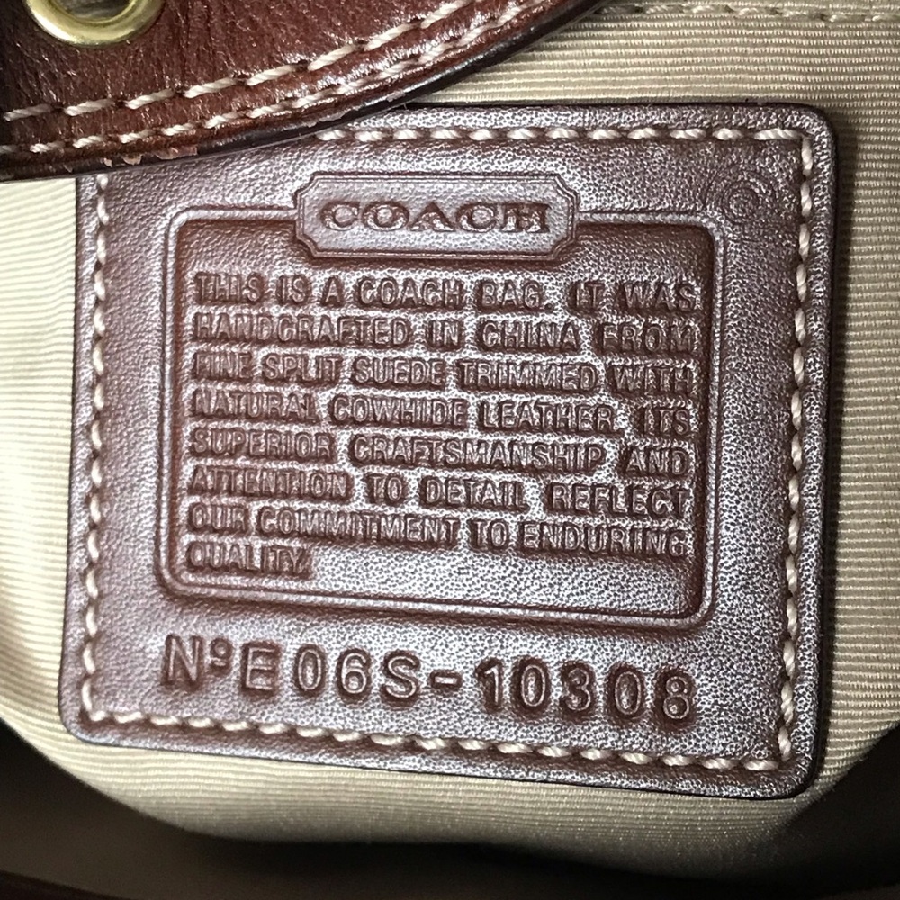 Coach Vintage Hamptons Mosaic Patchwork Leather Bag, 10308, Y2K, Suede Fringe - Picture 11 of 16